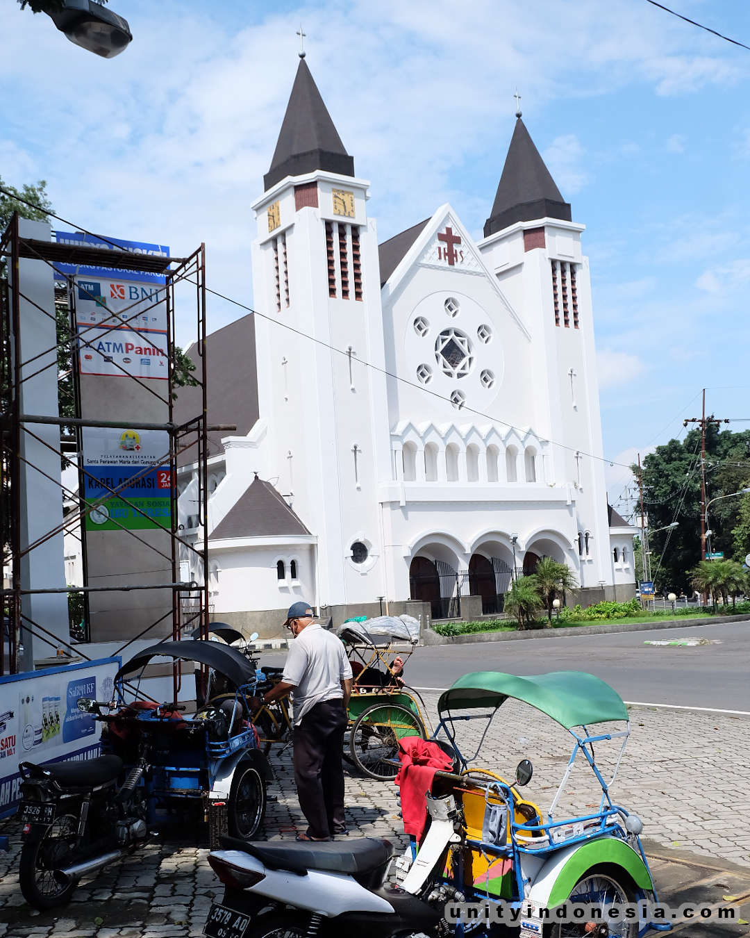Christian cathedral in Boulevard Ijen, Malang, Indonesia.