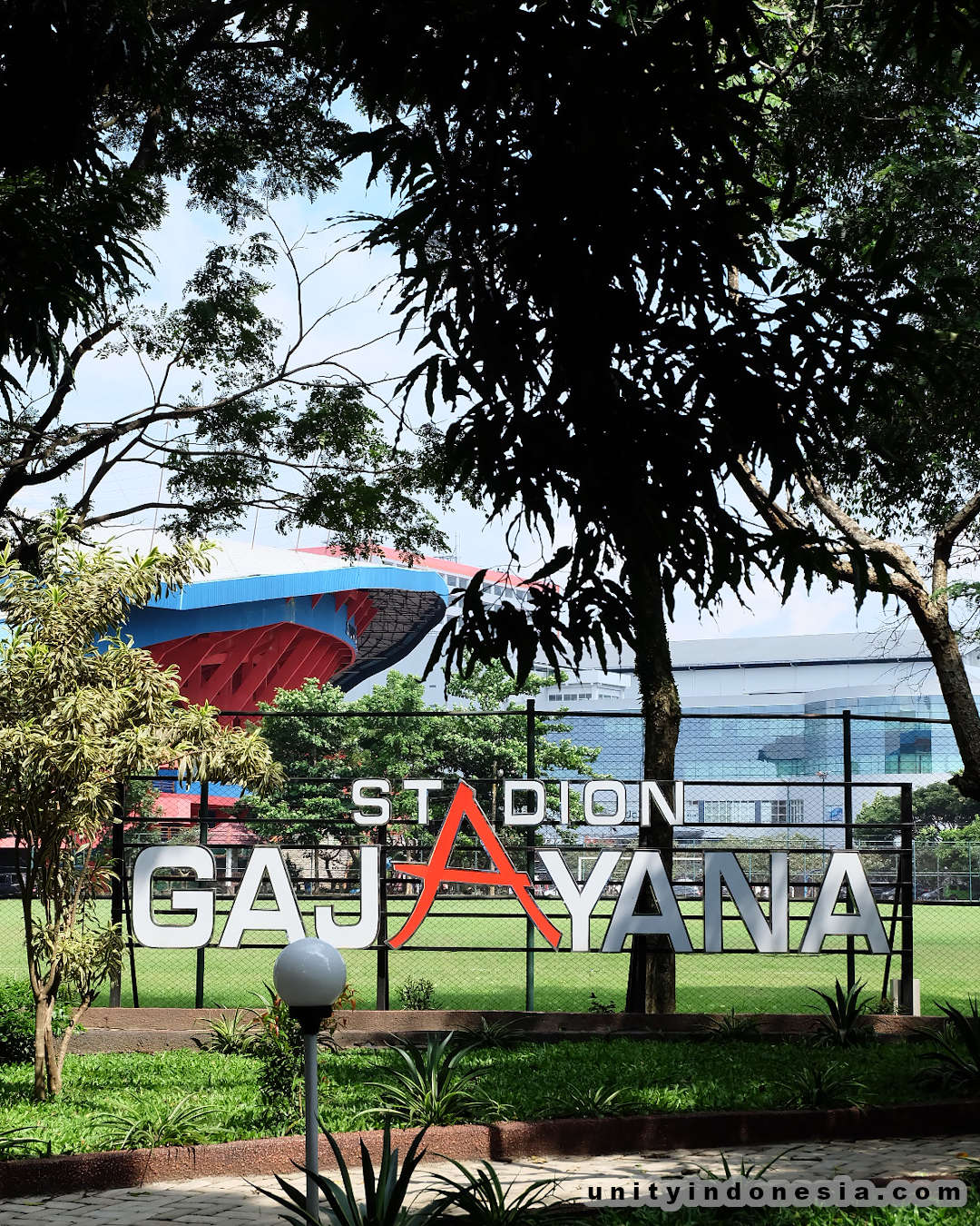 Stadion Gajayana in Boulevard Ijen, Malang, Indonesia.